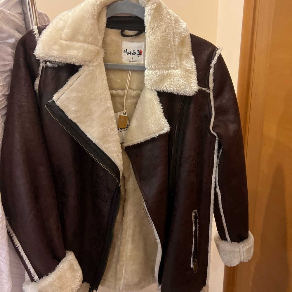 Faux fur jacket